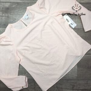 Liz Claiborne Long Sleeve Striped Top Size S